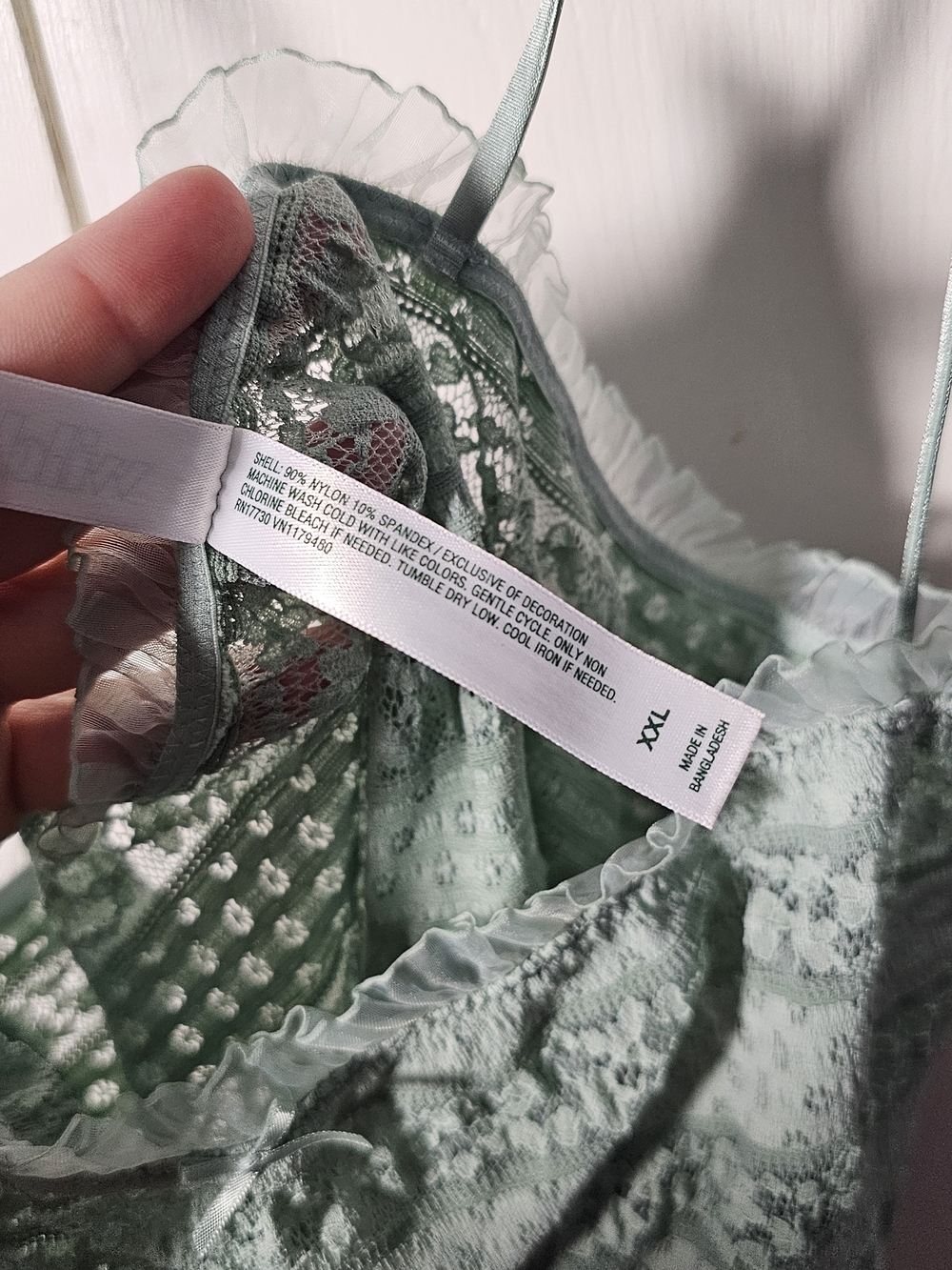 Wild Fable XXL Mint Green Lace Spaghetti Strap Mini Dress - Picture 5 of 11
